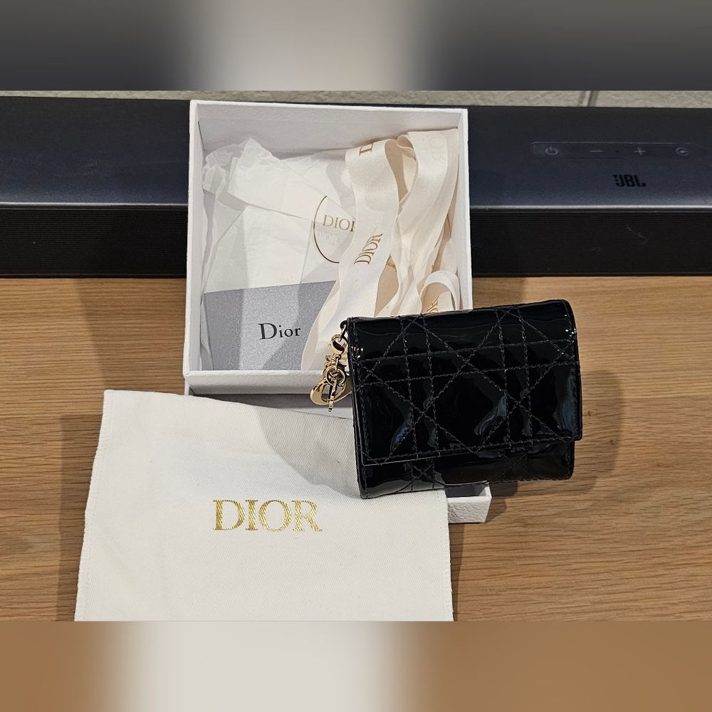 Lady Christian Dior Mini Gardenia Wallet
